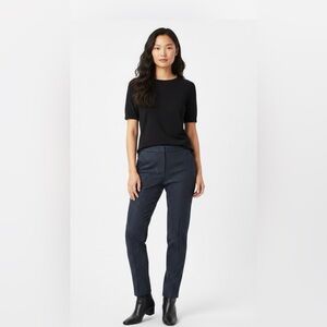 Talbots Slacks Womens 10 P Houndstooth Gray‎ Black Classic Preppy Chic Vintage